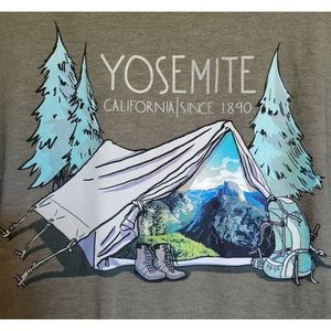 Gray Yosemite Graphic T-Shirt